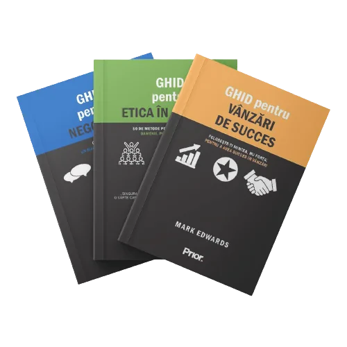 Coperta cărții "Ghid pentru negociere+Ghid pentru etica in afaceri+Ghid pentru vanzari de succes" de Mark Edwards, Nicole Soames, Sarah Duncan